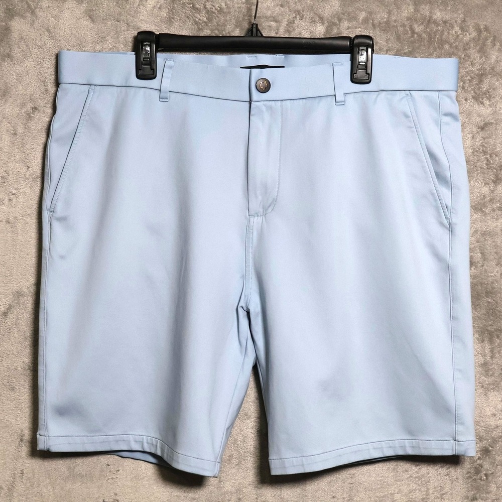 Greyson Sequoia Shorts Mens 40 Light Blue Chino Golf Stretch 9 In Inseam Preppy